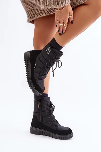 Women's snow boots Progress PROGJ-24-157 Black