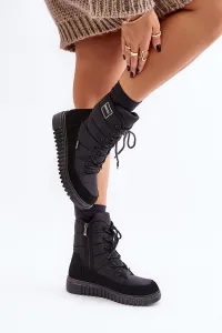 Women's snow boots Progress PROGJ-24-157 Black