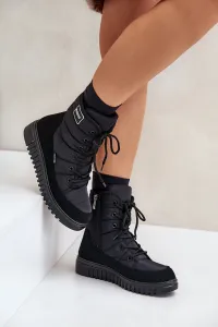 Women's snow boots Progress PROGJ-24-157 Black