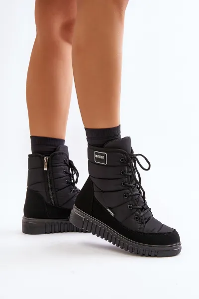Women's snow boots Progress PROGJ-24-157 Black