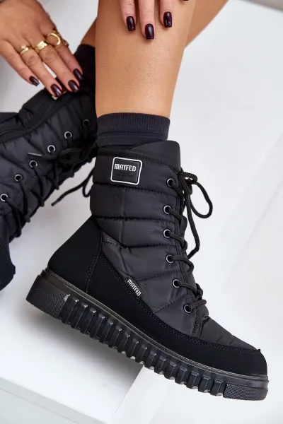 Women's snow boots Progress PROGJ-24-157 Black