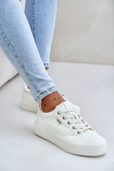 Women's insulated platform sneakers Big Star white