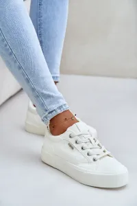 Women's insulated platform sneakers Big Star white