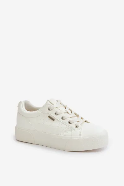 Women's insulated platform sneakers Big Star white