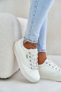 Women's insulated platform sneakers Big Star white