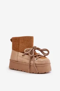 Snow boots with platform bindings brown Mavora