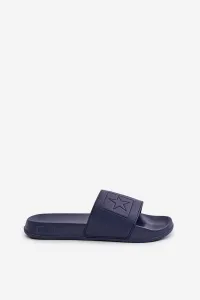 Lightweight men's slippers with Big Star logo navy