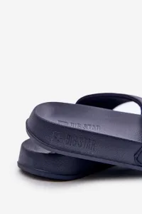 Lightweight men's slippers with Big Star logo navy