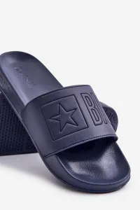 Lightweight men's slippers with Big Star logo navy