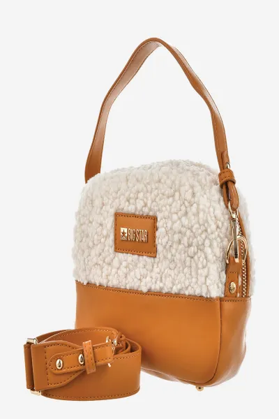 Small women's handbag Big Star Camel
