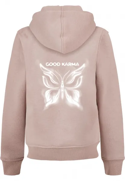 Children's sweatshirt Karma Butterfly Basic powder pink