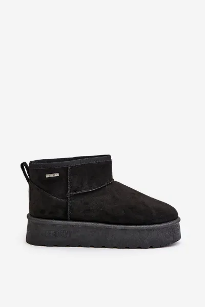 Low Snow Boots on the Big Star Platform Black