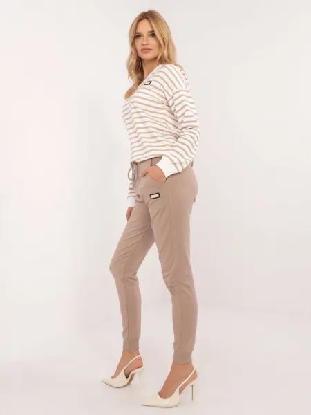Ecru-beige tracksuit