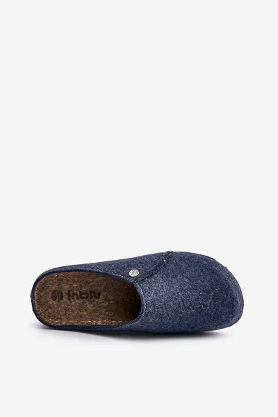 Men's home footwear slippers Inblu dark blue