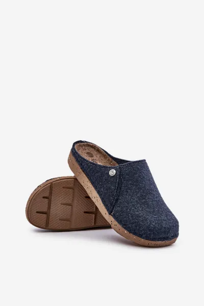 Men's home footwear slippers Inblu dark blue