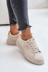 Insulated women's sneakers Big Star beige