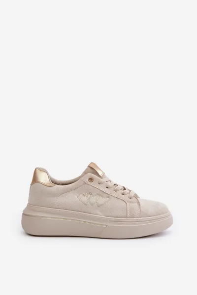 Insulated women's sneakers Big Star beige