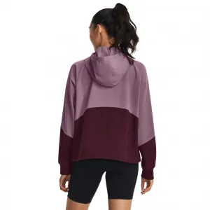 Under Armour WOVEN FZ JACKET Dámska bunda, fialová, veľkosť L