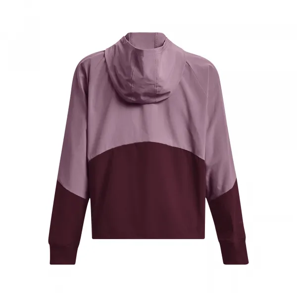 Under Armour WOVEN FZ JACKET Dámska bunda, fialová, veľkosť L