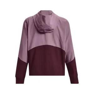 Under Armour WOVEN FZ JACKET Dámska bunda, fialová, veľkosť L