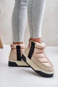 Low snow boots on a thick sole D.Franklin Beige