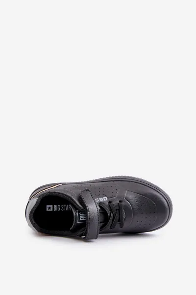 Children's Sneakers made of Eco Leather Velcro Big Star Black