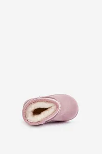 Children's insulated ankle snow boots pink Gooby