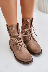 Women's ankle boots Workery dark beige Perfecto