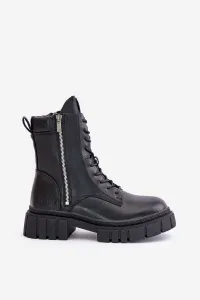 Insulated Women's Workery Shoes Eco Leather Big Star Black