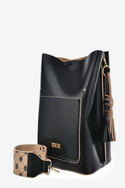 Women's handbag made of eco leather Big Star black