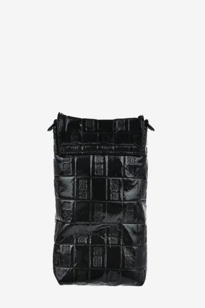 Lacquered handbag Saszetka Big Star black