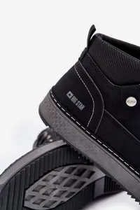 Lace-up men's ankle boots Big Star Hi-Poly System black
