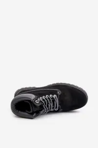 Suede insulated men's trappers Big Star HI-POLY SYSTEM black