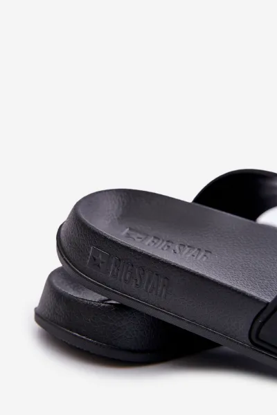 Men's slippers with Big Star logo black