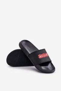 Men's slippers with Big Star logo black