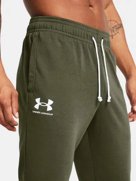 Under Armour RIVAL Pánske nohavice, khaki, veľkosť