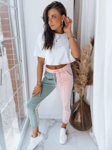 Dámske tepláky PASTELS ružové Dstreet