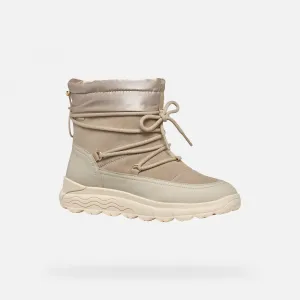 Beige women's ankle boots Geox Spherica 4X4 Abx - Women's