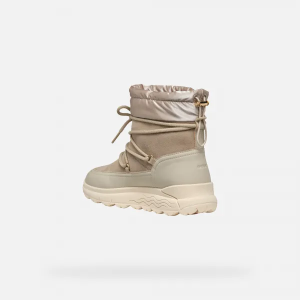 Beige women's ankle boots Geox Spherica 4X4 Abx - Women's