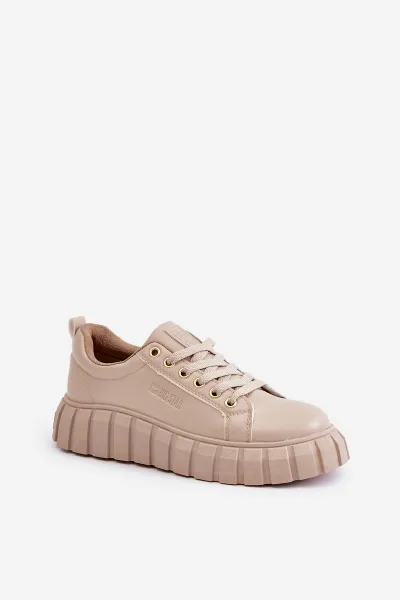 Insulated women's sneakers Big Star beige