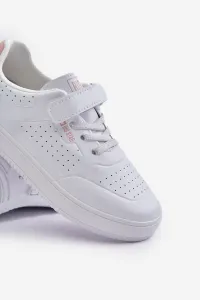 Children's sneakers made of eco-leather with Velcro Big Star white