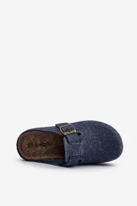 Men's slippers with buckle profilactic slippers Inblu blue