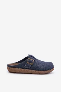 Men's slippers with buckle profilactic slippers Inblu blue