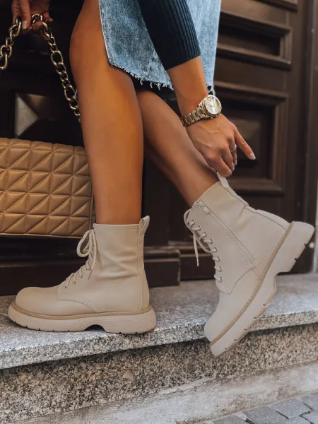 Dámske čižmy MOONSTONE Farba Khaki DSTREET