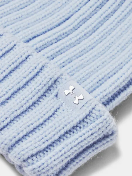 Under Armour W Halftime Pom Beanie-BLU Hat - Women's