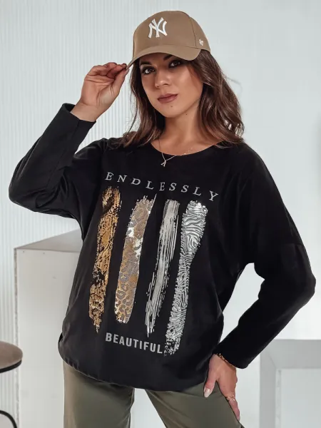 Dámska oversize blúzka MODEZINE čierna