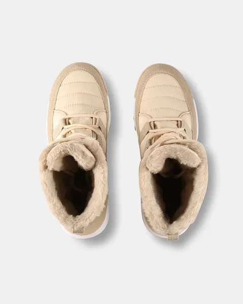 Women's winter shoes Kilpi CANDY HIGH WP-W BEIGE