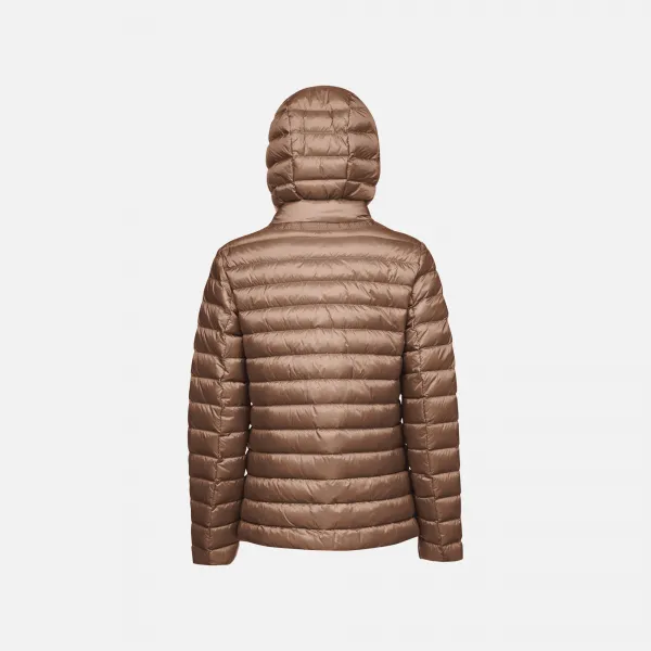 Dark Brown Women's Quilted Jacket Geox Jaysen - Women's