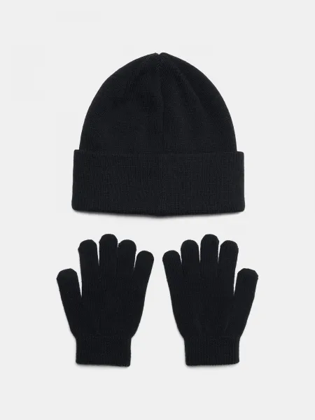 Under Armour G Beanie/Glove Combo-BLK Hat - Girls