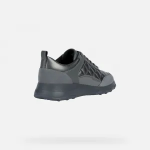 Dark gray women's sneakers Geox Alleniee - Women's